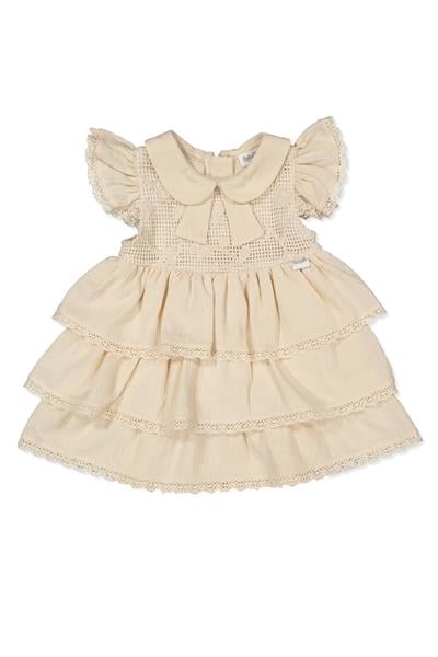 DOKUMA ELBİSE (CRINKLE) BEJ