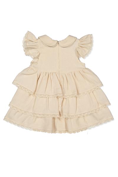 DOKUMA ELBİSE (CRINKLE) BEJ