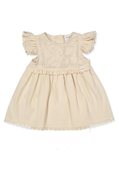 DOKUMA ELBİSE (CRINKLE) BEJ