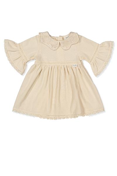 DOKUMA ELBİSE (CRINKLE) BEJ