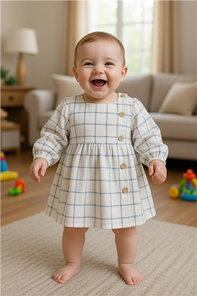 DOKUMA ELBİSE (FESTIVE) EKRU