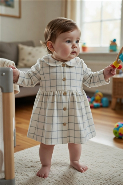 DOKUMA ELBİSE (FESTIVE) EKRU