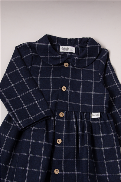 DOKUMA ELBİSE (FESTIVE) LACİVERT