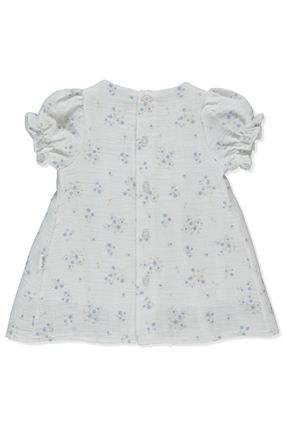 DOKUMA ELBİSE (FLOWERY) EKRU