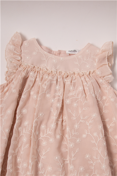 DOKUMA ELBİSE (FOR PRINCESS) GÜL KURUSU