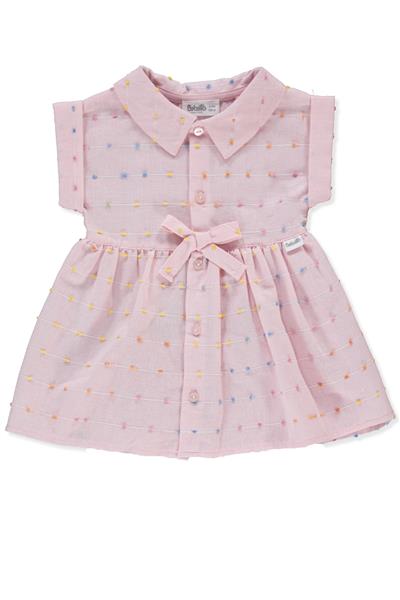 DOKUMA ELBİSE (PONPON TEAM) PEMBE