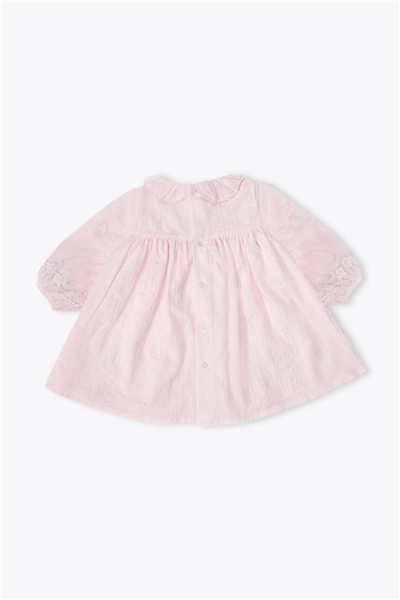 DOKUMA ELBİSE (PRETTY GIRL) PEMBE