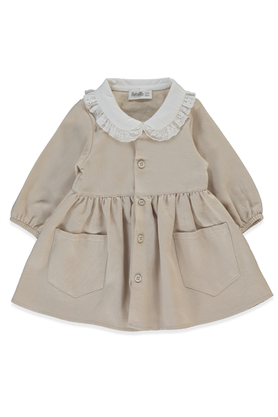 DOKUMA ELBİSE (STYLISH) BEJ