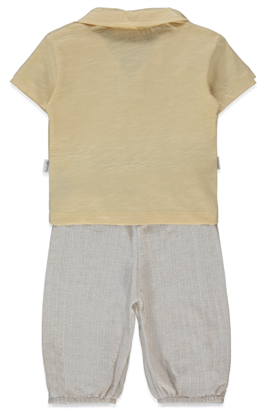 DOKUMA PANTOLON 2Lİ TAKIM (SAFARI CLUB) SARI