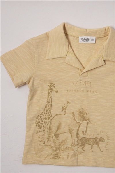 DOKUMA PANTOLON 2Lİ TAKIM (SAFARI CLUB) SARI