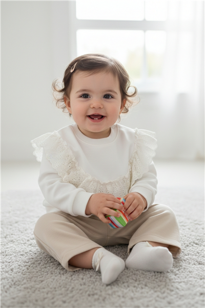 DOKUMA PANTOLON 2Lİ TAKIM (STYLISH) BEJ