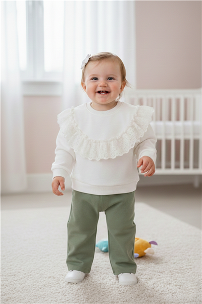 DOKUMA PANTOLON 2Lİ TAKIM (STYLISH) YEŞİL