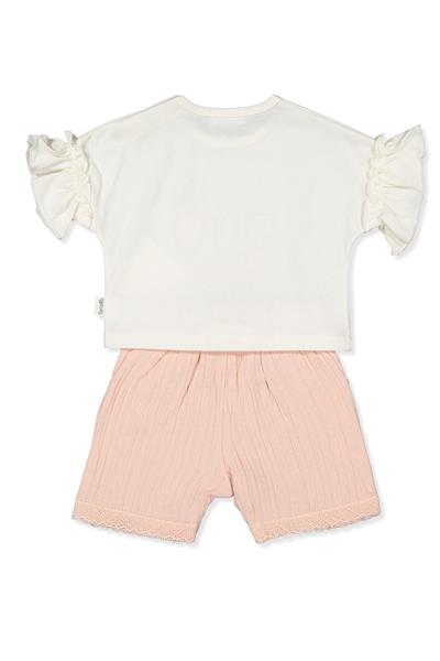 DOKUMA ŞORT 2Lİ TAKIM (CLASSY GIRL) PEMBE