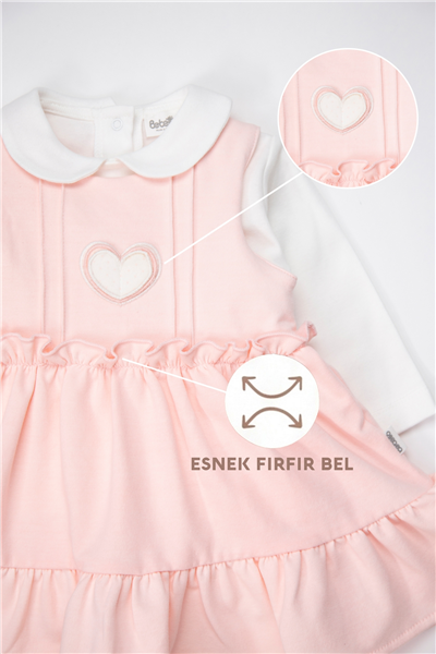 İKİ İP ELBİSE 2Lİ TAKIM (THE CLOUDS) PEMBE