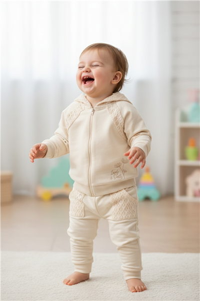 İKİ İP HIRKA 2Lİ TAKIM (LACY GIRL) BEJ