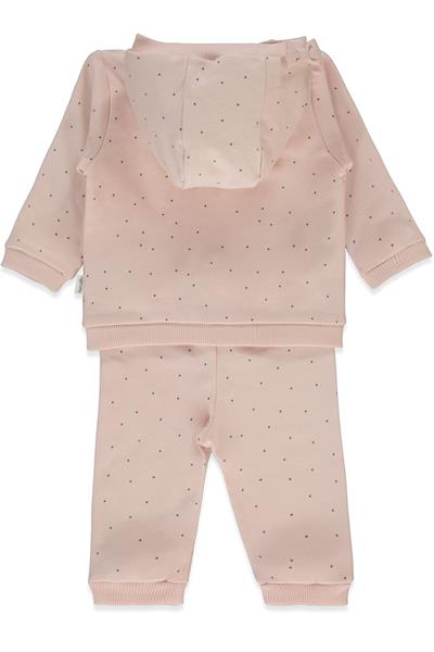 İKİ İP HIRKA 3LÜ TAKIM (MOTHER AND BABY) GÜL KURUSU