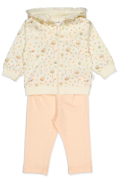 İKİ İP KAPŞONLU FERMUARLI HIRKA 2Lİ TAKIM (CUTE DUCK) SOMON