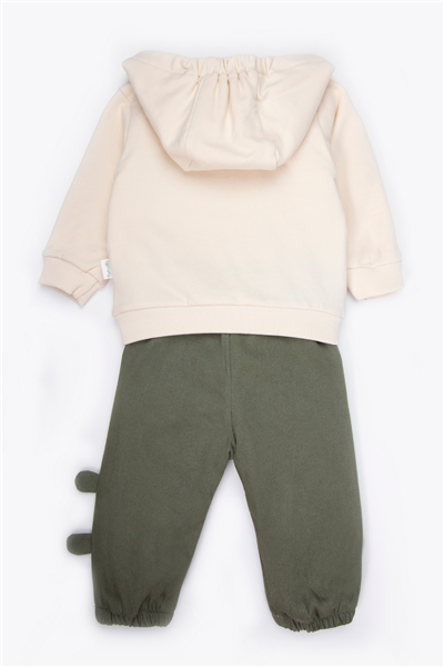 İKİ İP KAPŞONLU HIRKA 3LÜ TAKIM (LITTLE CUBS) HAKİ