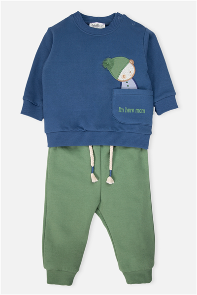 İKİ İP PANTOLON 2Lİ TAKIM (STAR OF WINTER) İNDİGO