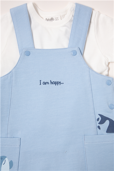 İKİ İP SALOPET 2Lİ TAKIM (HAPPY FISH) MAVİ