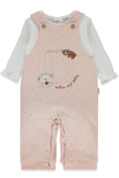 İKİ İP SALOPET 2Lİ TAKIM (MOTHER AND BABY) GÜL KURUSU