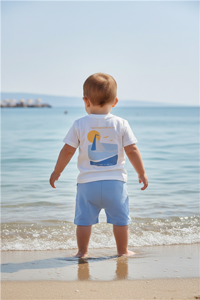 İKİ İP ŞORT 2Lİ TAKIM (IN THE SEA) MAVİ