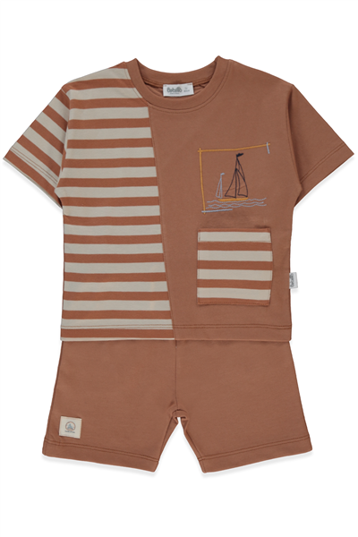 İKİ İP ŞORT 2Lİ TAKIM (NEW ROUTE) BEJ