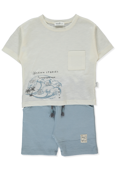 İKİ İP ŞORT 2Lİ TAKIM (SURF) İNDİGO