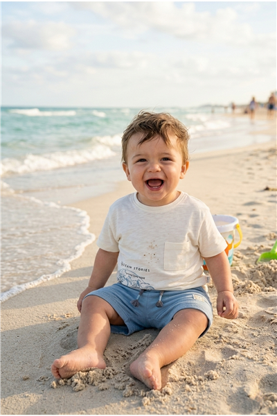 İKİ İP ŞORT 2Lİ TAKIM (SURF) İNDİGO