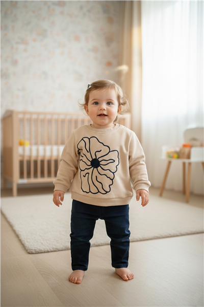 İKİ İP SWEAT 2Lİ TAKIM (FESTIVE) BEJ