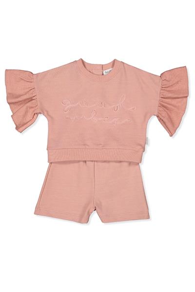 İKİ İP SWEAT 2Lİ TAKIM (GOOD VIBES/25) GÜL KURUSU
