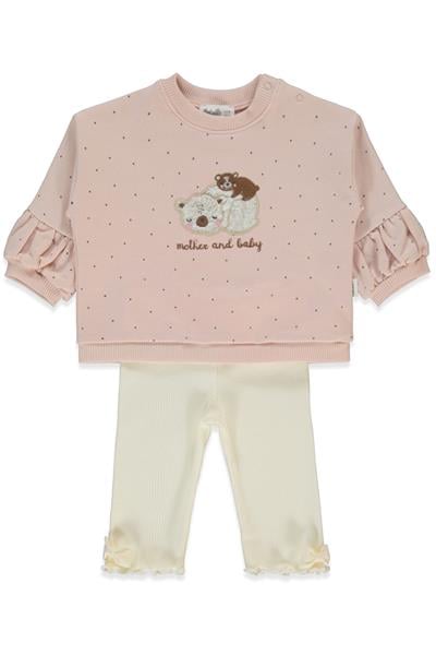 İKİ İP SWEAT 2Lİ TAKIM (MOTHER AND BABY) GÜL KURUSU
