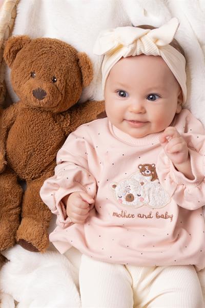 İKİ İP SWEAT 2Lİ TAKIM (MOTHER AND BABY) GÜL KURUSU