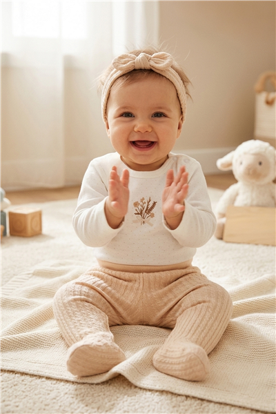 İNTERLOK BODY SET 3LÜ (BOUQUET) BEJ