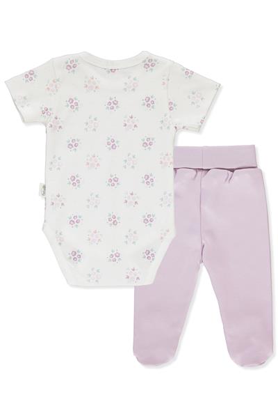 İNTERLOK BODY SET 3LÜ (FLOWERS/25) LİLA