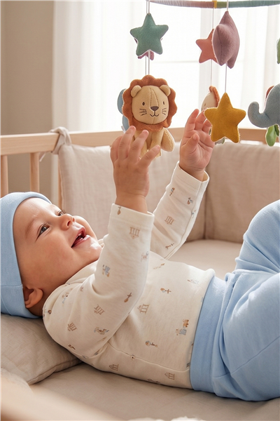 İNTERLOK BODY SET 3LÜ (MY FIRST PLAYMATE) MAVİ
