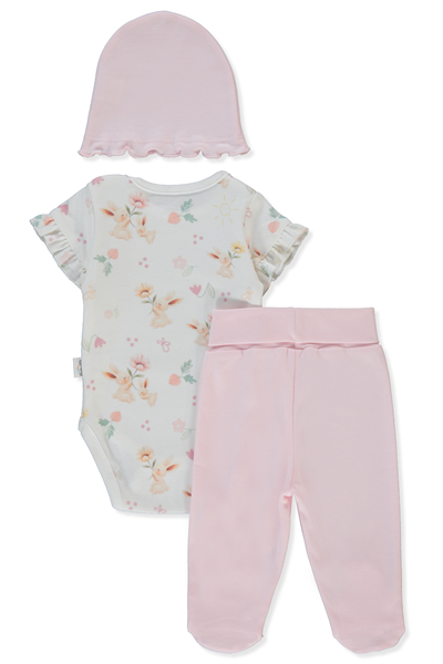 İNTERLOK BODY SET 3LÜ (MY SUN) PEMBE