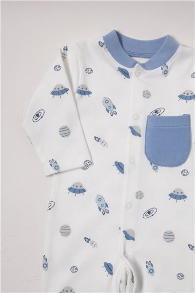 İNTERLOK ÇORAPLI TULUM (TO SPACE) İNDİGO