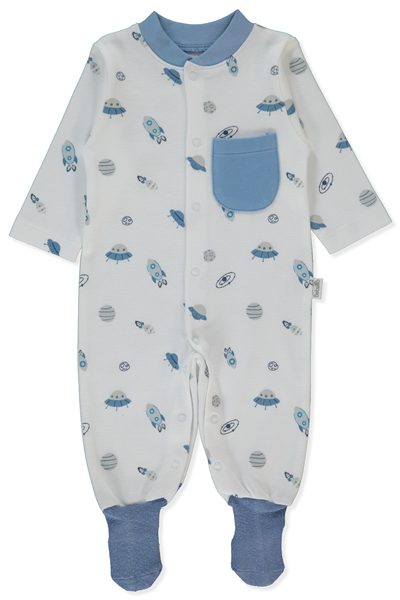 İNTERLOK ÇORAPLI TULUM (TO SPACE) İNDİGO