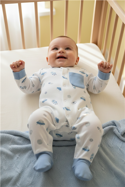 İNTERLOK ÇORAPLI TULUM (TO SPACE) İNDİGO