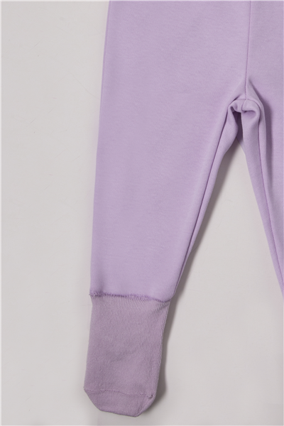 İNTERLOK ÇORAPTOLON (LOVES YOU) LİLA