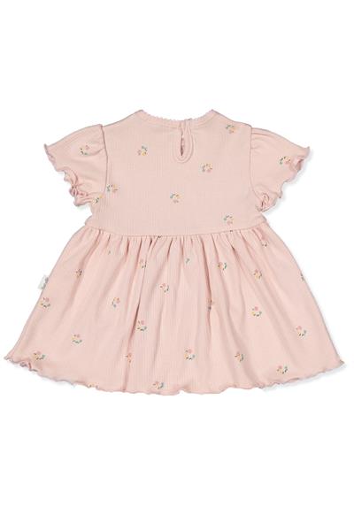 İNTERLOK ELBİSE (PINK PEAR) GÜL KURUSU