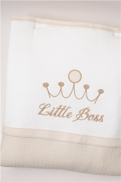 İNTERLOK ELYAFLI ALT AÇMA SET 3LÜ (LITTLE BOSS) BEJ