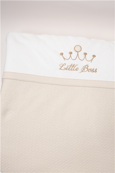 İNTERLOK ELYAFLI ALT AÇMA SET 3LÜ (LITTLE BOSS) BEJ