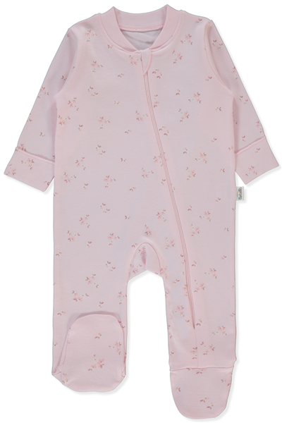 İNTERLOK FERMUARLI PATİKLİ TULUM (FLOWER GARDEN) PEMBE