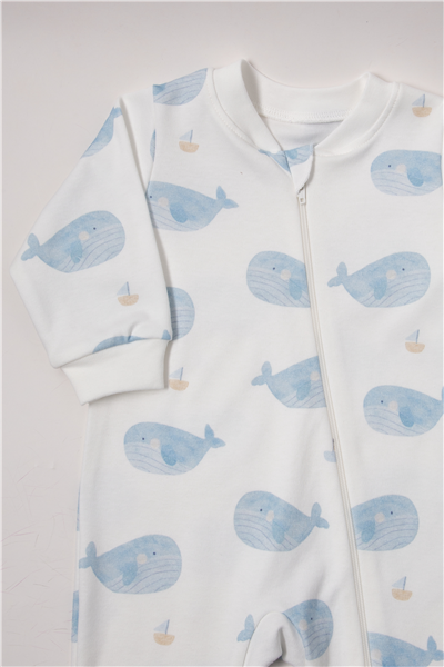 İNTERLOK FERMUARLI PATİKSİZ TULUM (SAIL AWAY) EKRU