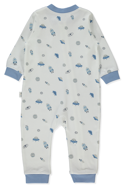 İNTERLOK FERMUARLI PATİKSİZ TULUM (SWEET JUMPSUIT/26) İNDİGO