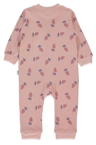 İNTERLOK FERMUARLI PATİKSİZ TULUM (SWEET JUMPSUIT/26) PEMBE