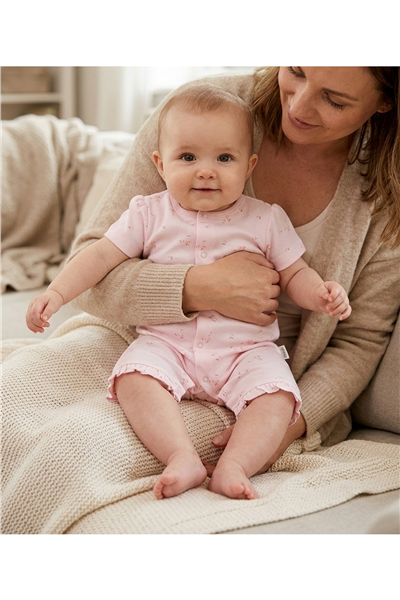 İNTERLOK GOLF TULUM BASKILI (FLOWER GARDEN) PEMBE