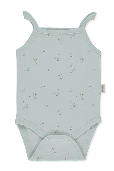 İNTERLOK İP ASKILI BODY AY BASKILI (FLOWER GARDEN) MİNT